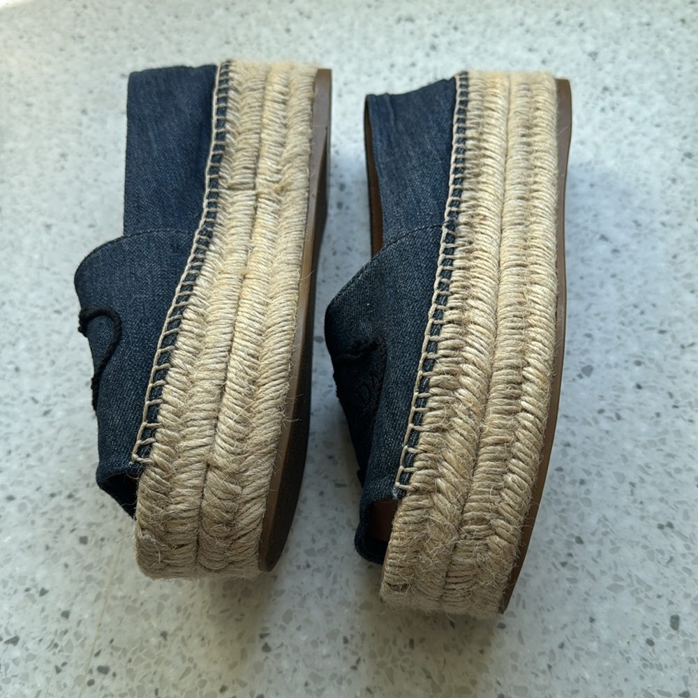 Prada Denim Logo Espadrille Loafers US size 6.5 (IT size 36.5) - Picture 7 of 9